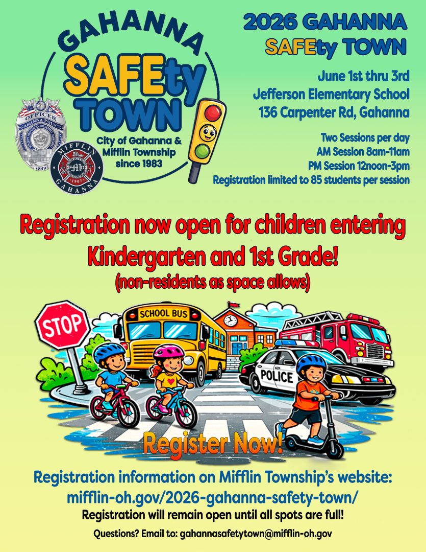 Safety Town school promo flyer K & 1st Grade jpg